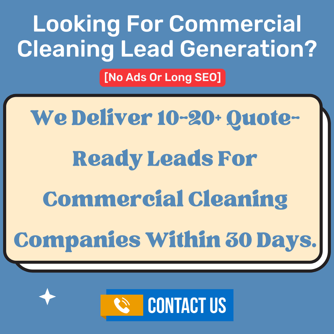 Commercial Cleaning Lead Generation